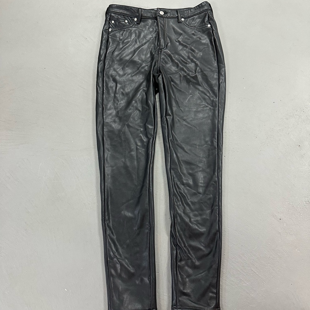 Avec Les Filles Black Leather Pants
